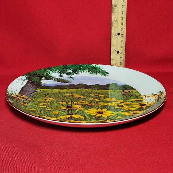 VTG Decorative Plate Royal Windsor Black Eyed Susan Wildflowers of the South Gol - Picture 10 of 12